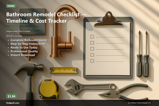 Bathroom Remodel Checklist — Timeline & Cost Tracker