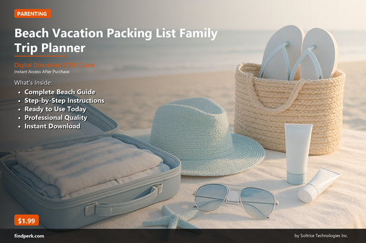 Beach Vacation Packing List Family Trip Planner
