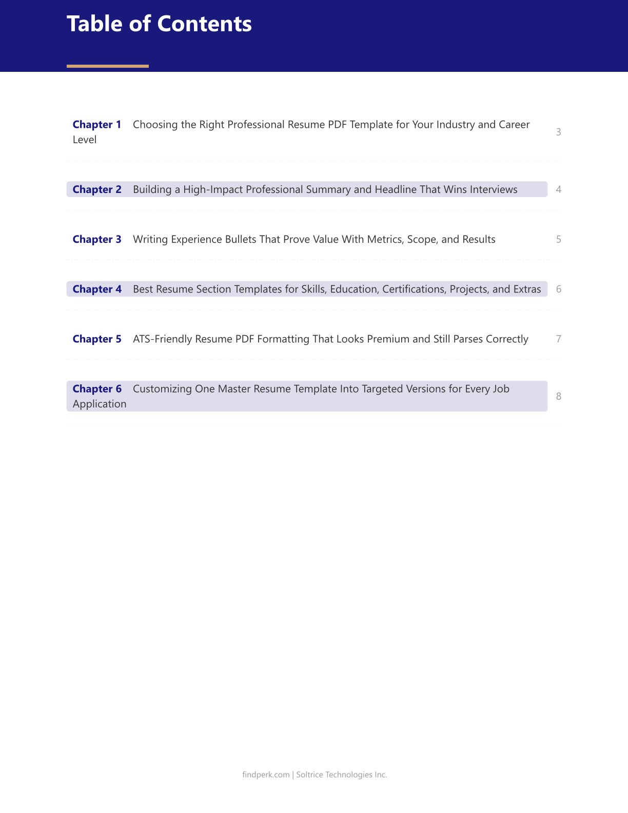 Best Resume Templates — Professional PDF Template