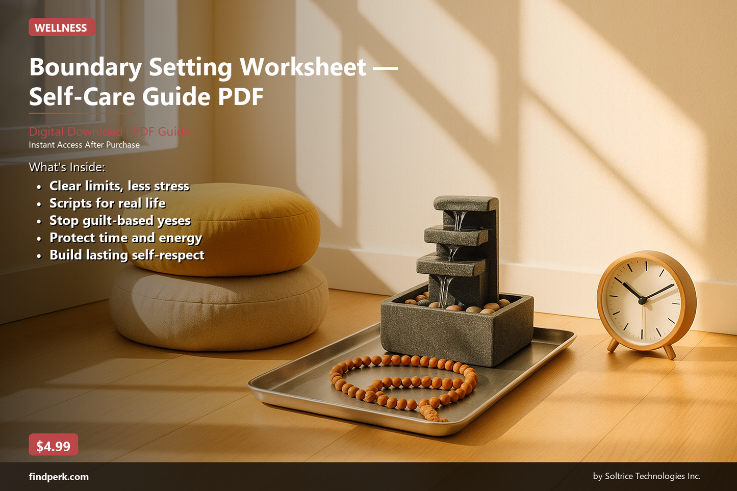 Boundary Setting Worksheet — Self-Care Guide PDF