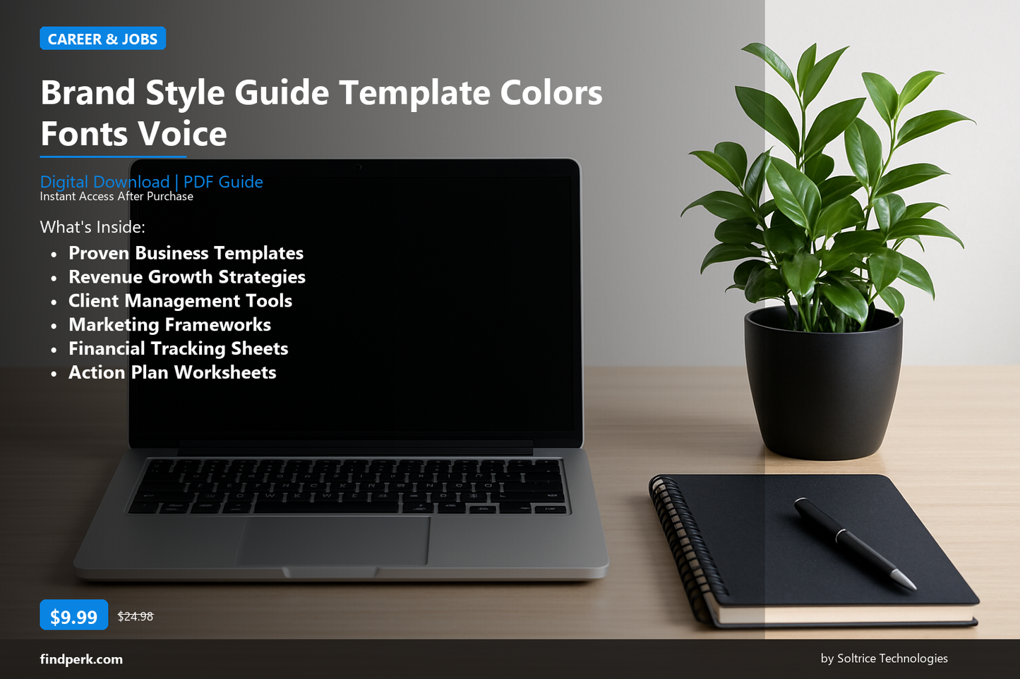 Brand Style Guide Template Colors Fonts Voice - Cover