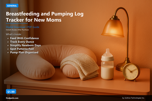 Breastfeeding and Pumping Log Tracker for New Moms