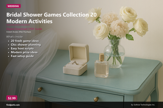 Bridal Shower Games Collection 20 Modern Activities