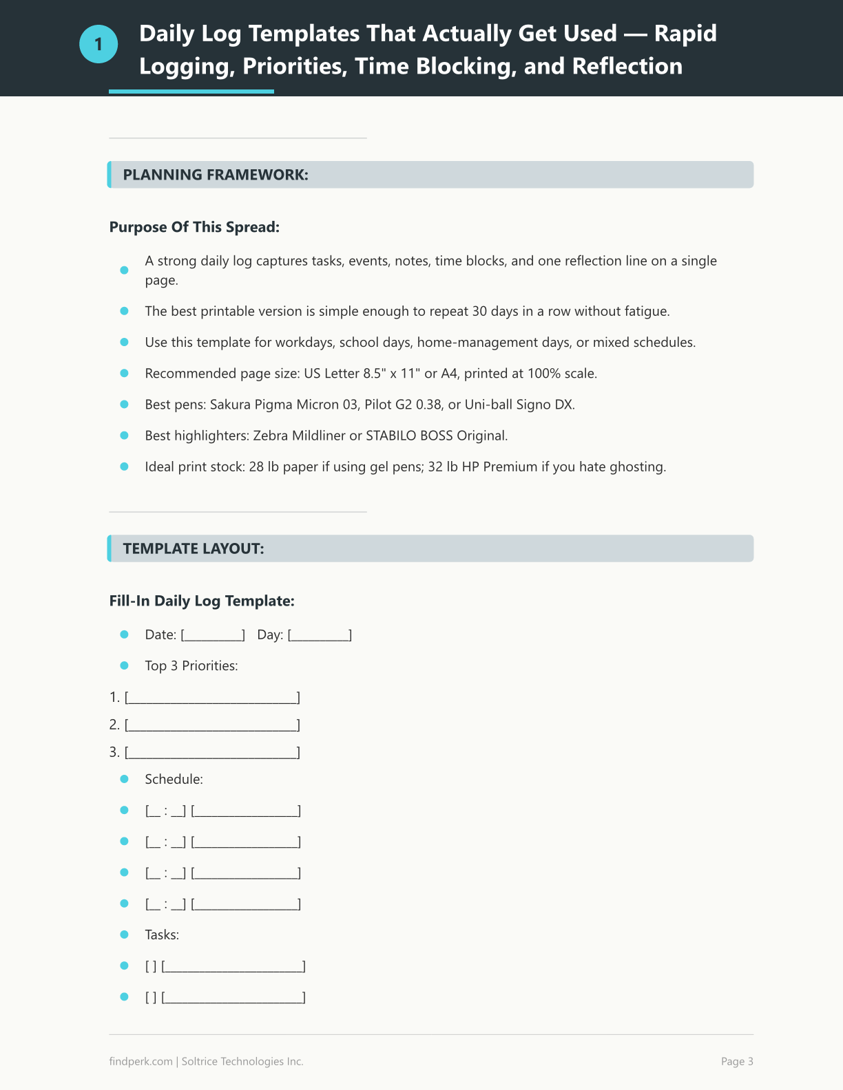 Bullet Journal Templates - 30 Printable Layouts & Spreads