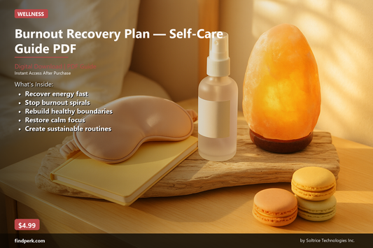 Burnout Recovery Plan — Self-Care Guide PDF