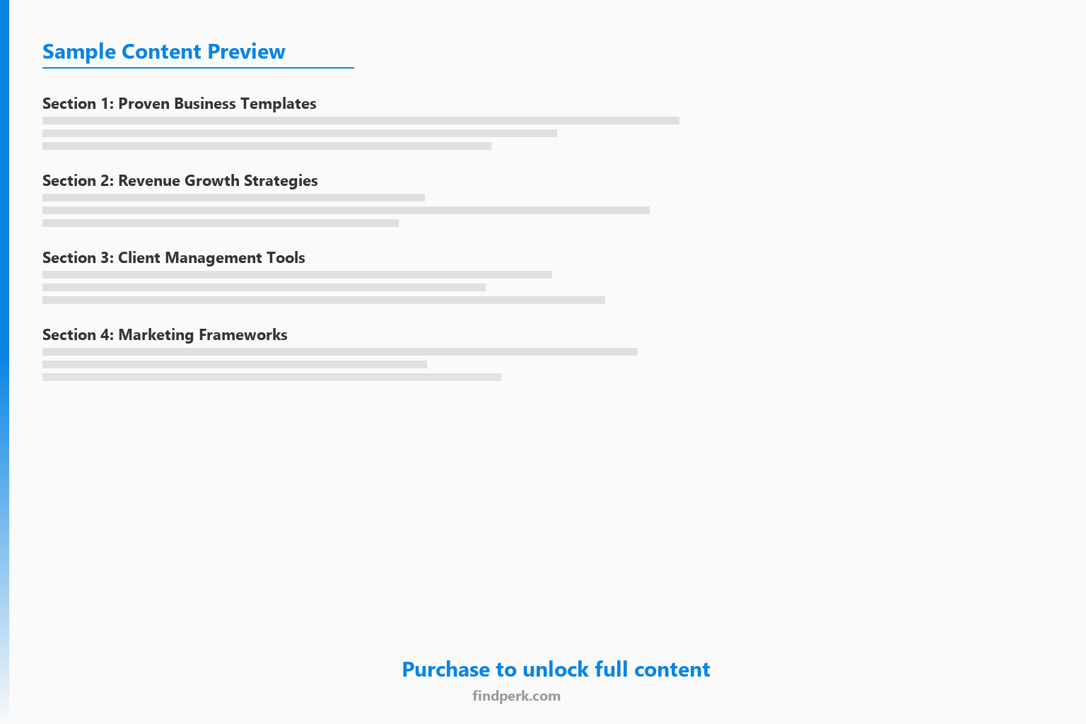 Business Partnership Agreement Template Checklist - Content Preview