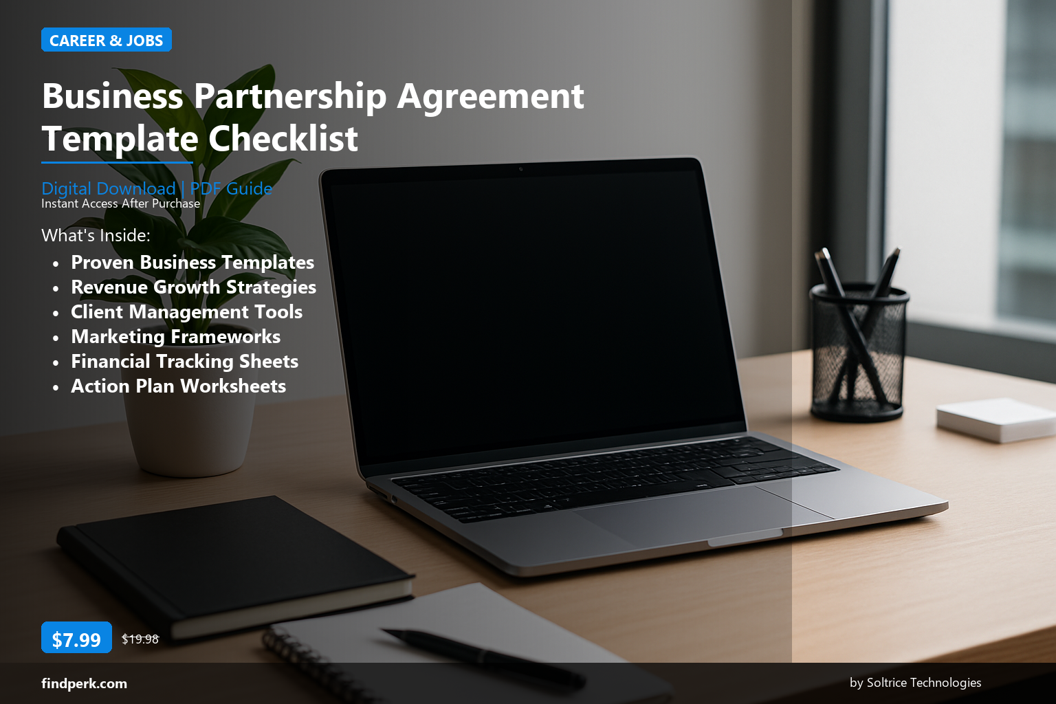 Business Partnership Agreement Template Checklist - Cover