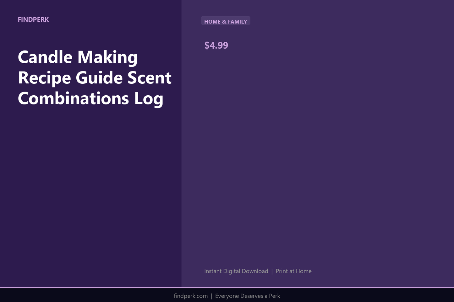 Candle Making Recipe Guide Scent Combinations Log
