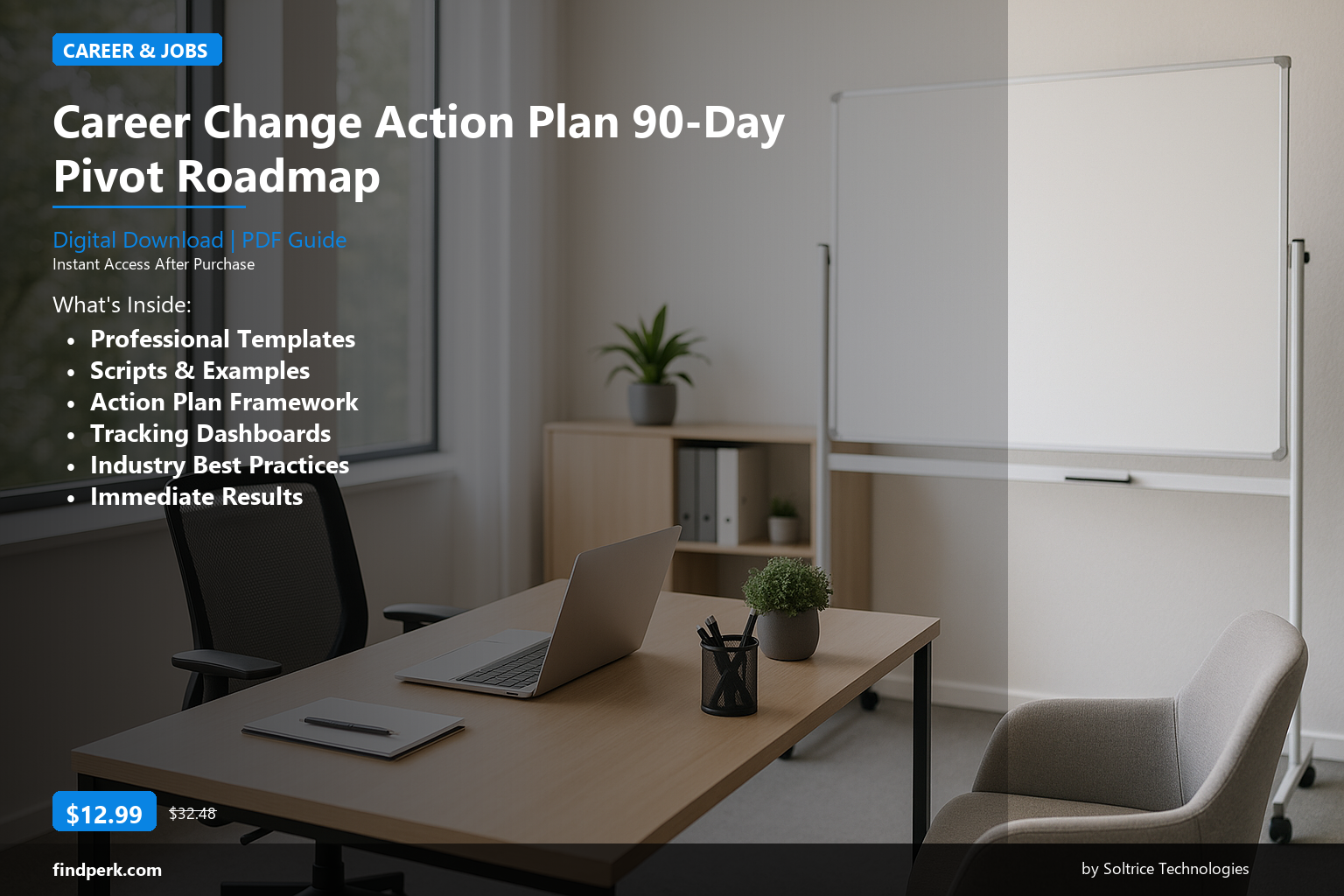 Career Change Action Plan 90-Day Pivot Roadmap - Cover