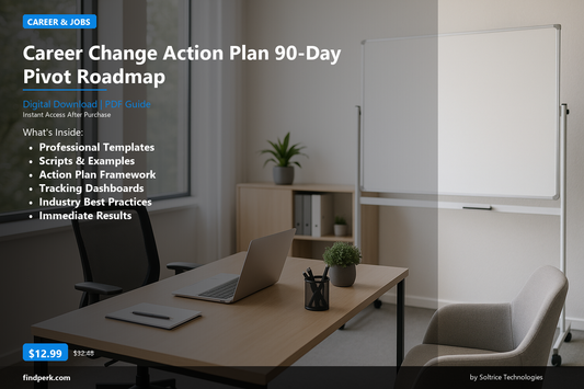 Career Change Action Plan 90-Day Pivot Roadmap - Cover