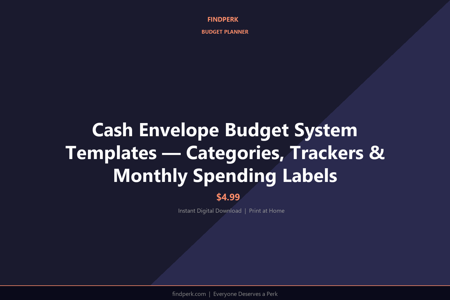 Cash Envelope Budget System Templates — Categories, Trackers & Monthly Spending Labels