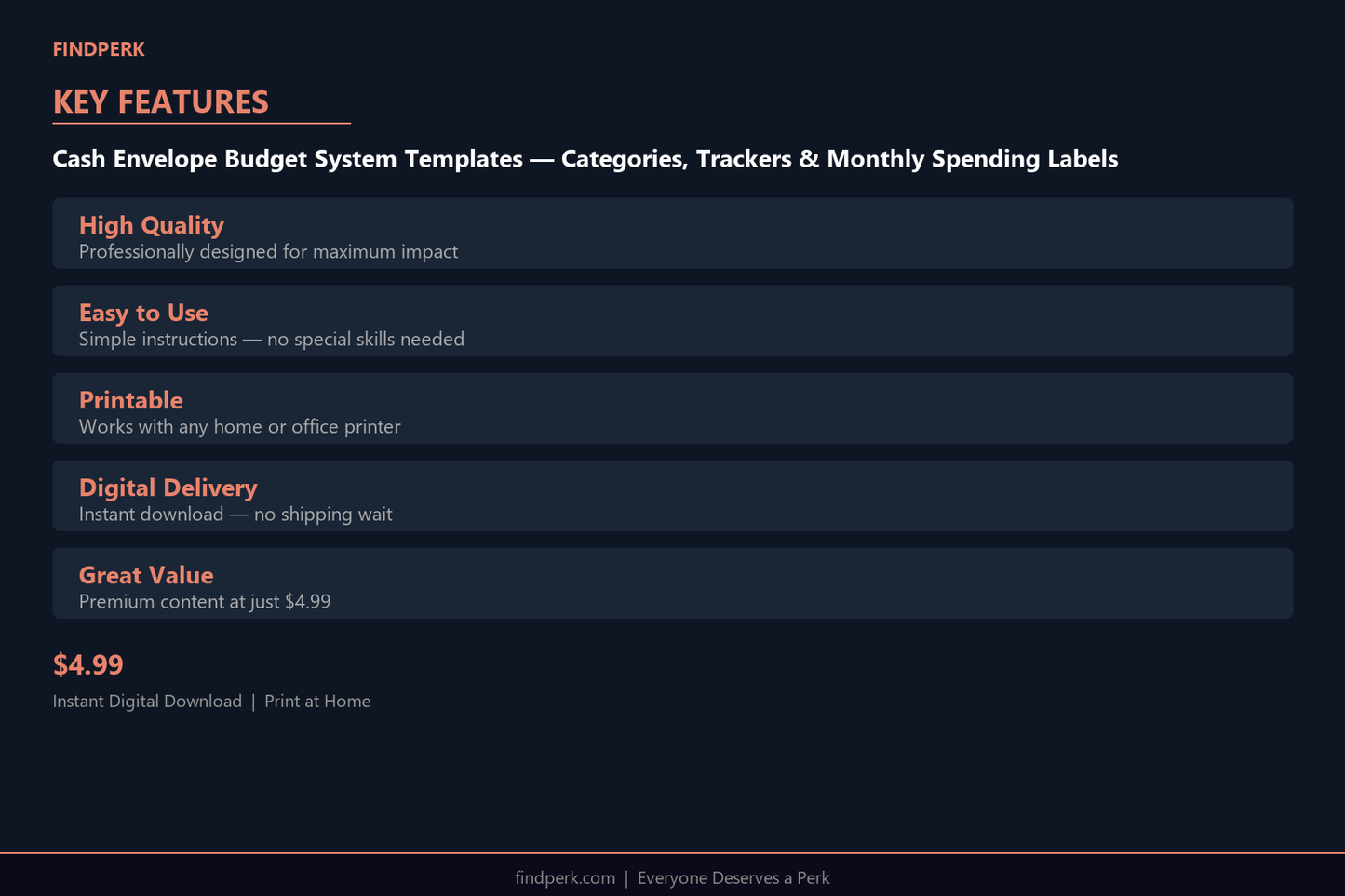 Cash Envelope Budget System Templates — Categories, Trackers & Monthly Spending Labels