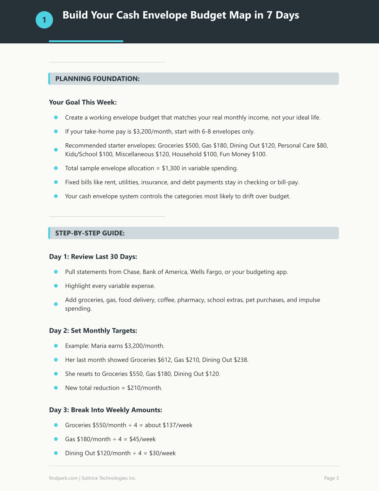 Cash Envelope System Template — Financial Planner Printable