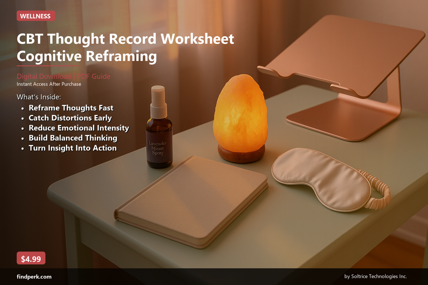 CBT Thought Record Worksheet Cognitive Reframing