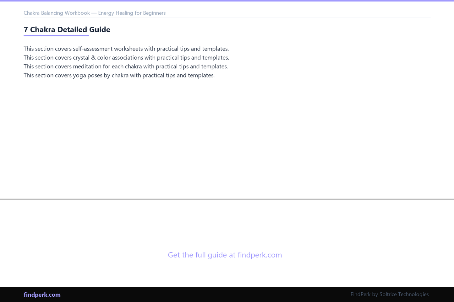 Chakra Balancing Workbook — Energy Healing for Beginners