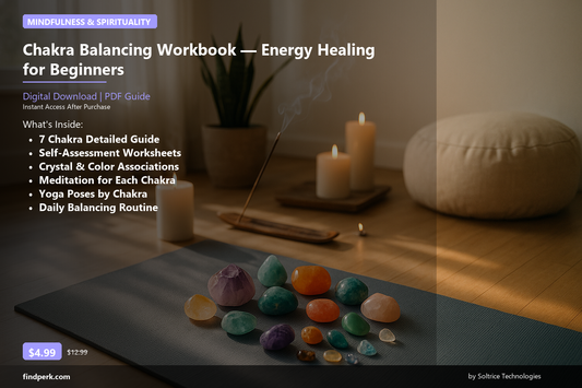 Chakra Balancing Workbook — Energy Healing for Beginners