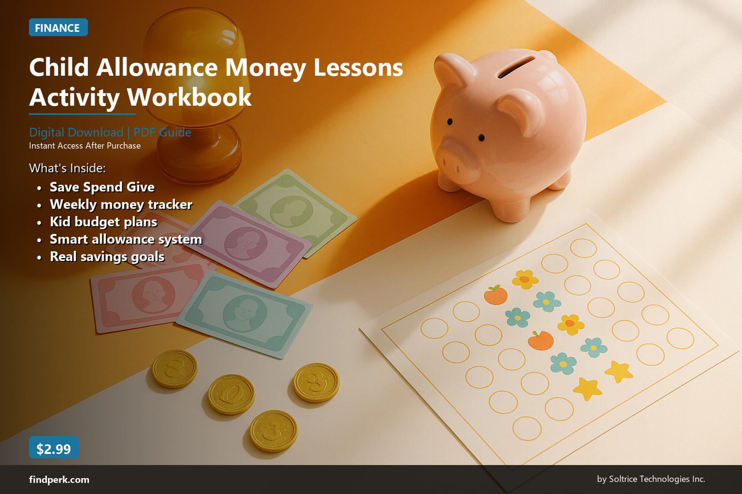 Child Allowance Money Lessons Activity Workbook