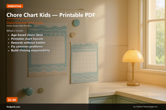 Chore Chart Kids — Printable PDF