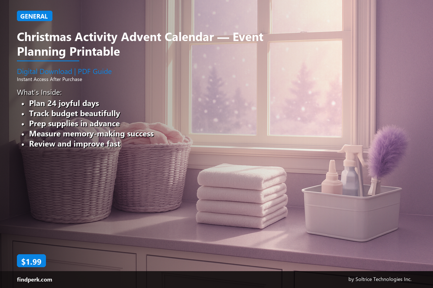 Christmas Activity Advent Calendar — Event Planning Printable