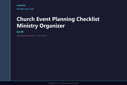 Church Event Planning Checklist Ministry Organizer
