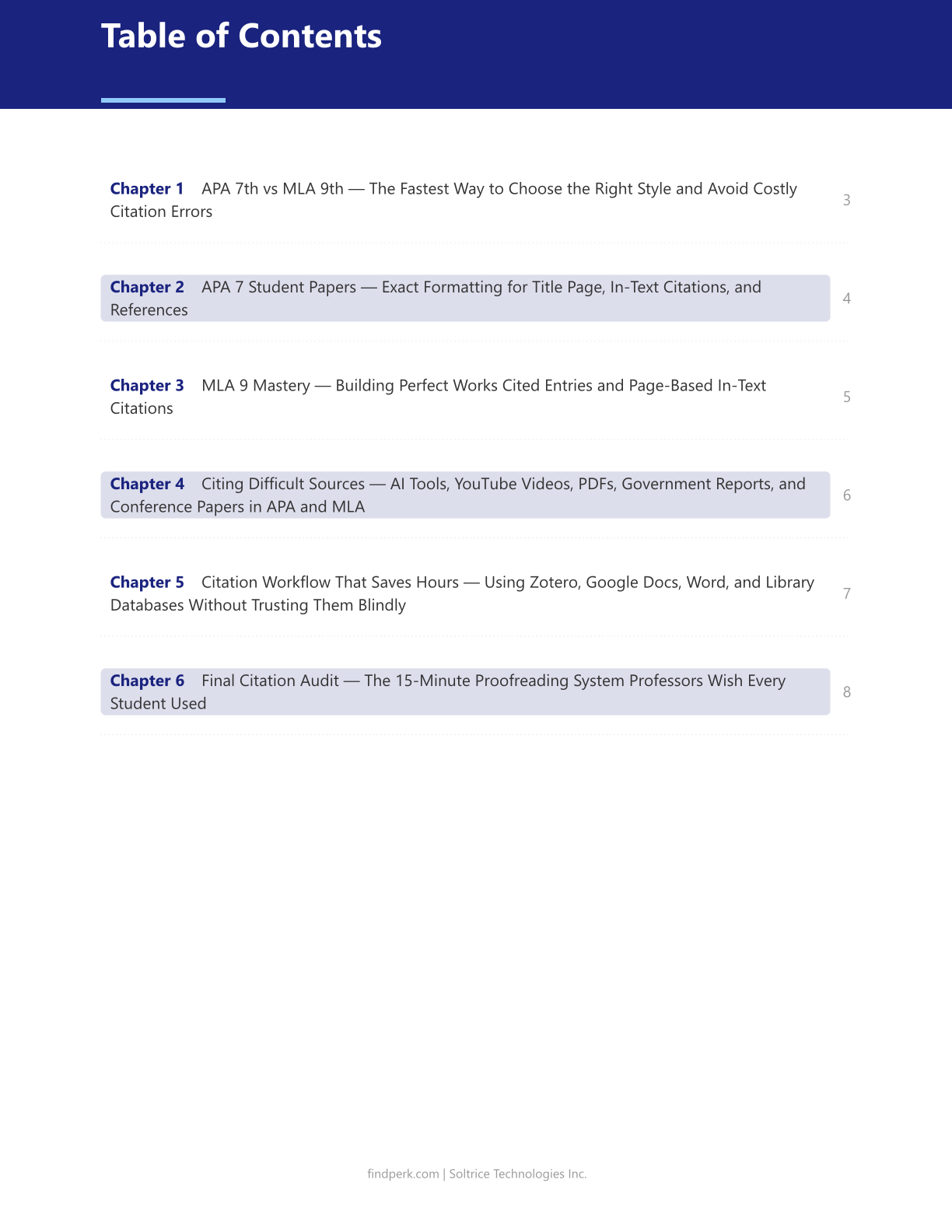 Citation Guide Apa Mla — Study Guide PDF