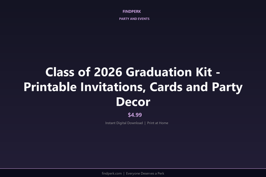 Class of 2026 Graduation Kit - Printable Invitations, Cards and Party Decor
