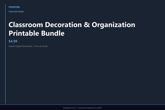Classroom Decoration & Organization Printable Bundle