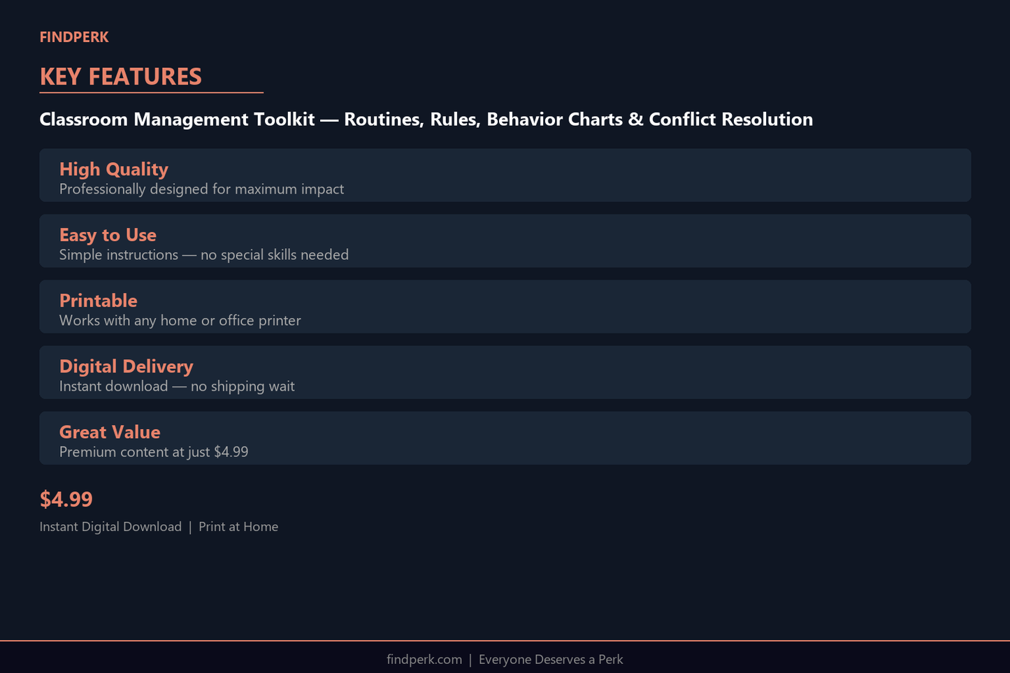 Classroom Management Toolkit — Routines, Rules, Behavior Charts & Conflict Resolution