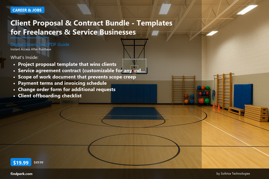 Client Proposal & Contract Bundle - Templates for Freelancers & Service Businesses - Cover