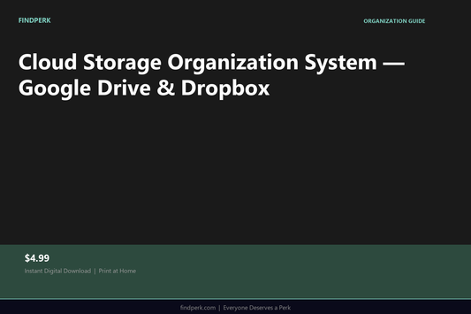 Cloud Storage Organization System — Google Drive & Dropbox