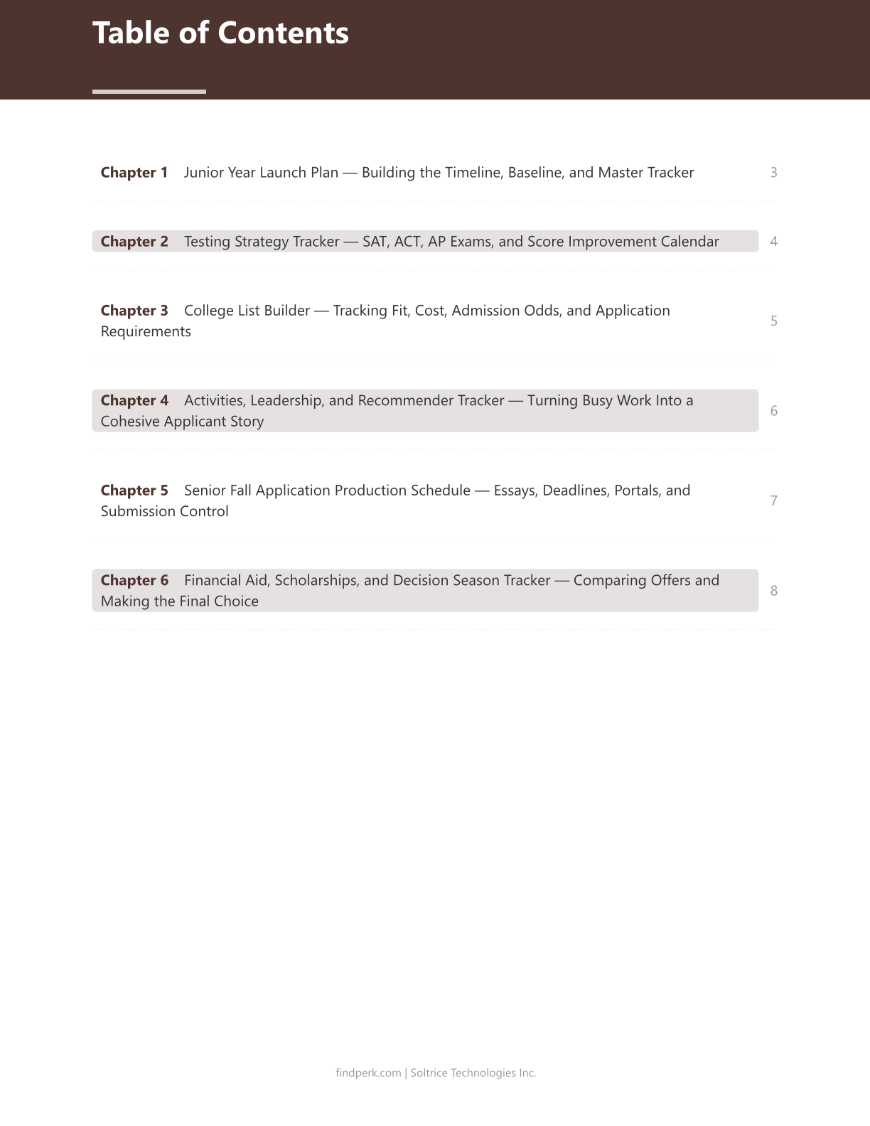 College Application Timeline - Junior & Senior Year Planner