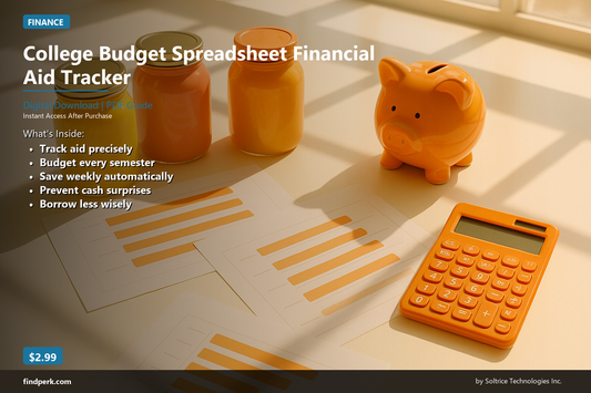 College Budget Spreadsheet Financial Aid Tracker