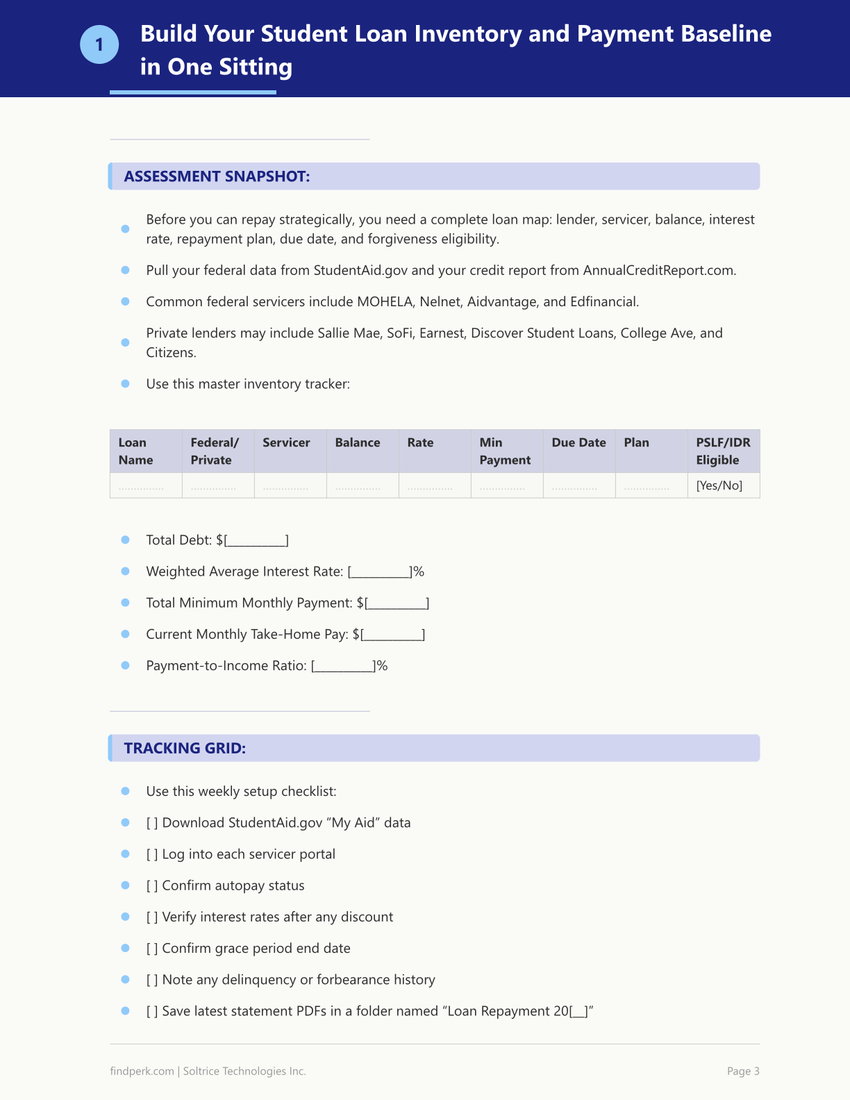 College Student Loan Repayment Strategy Planner