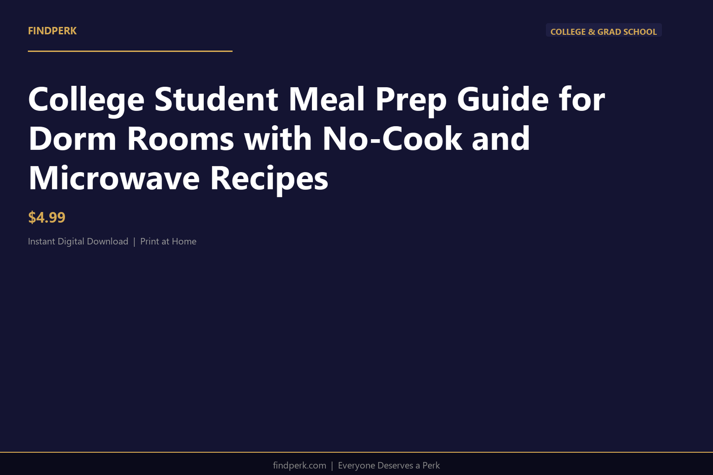 College Student Meal Prep Guide for Dorm Rooms with No-Cook and Microwave Recipes