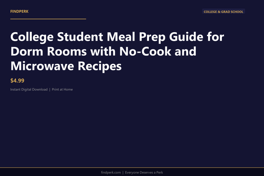 College Student Meal Prep Guide for Dorm Rooms with No-Cook and Microwave Recipes