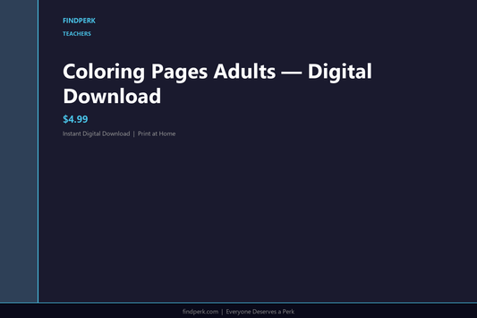 Coloring Pages Adults — Digital Download