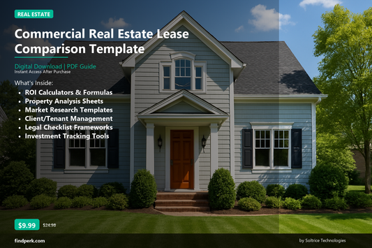 Commercial Real Estate Lease Comparison Template - Cover