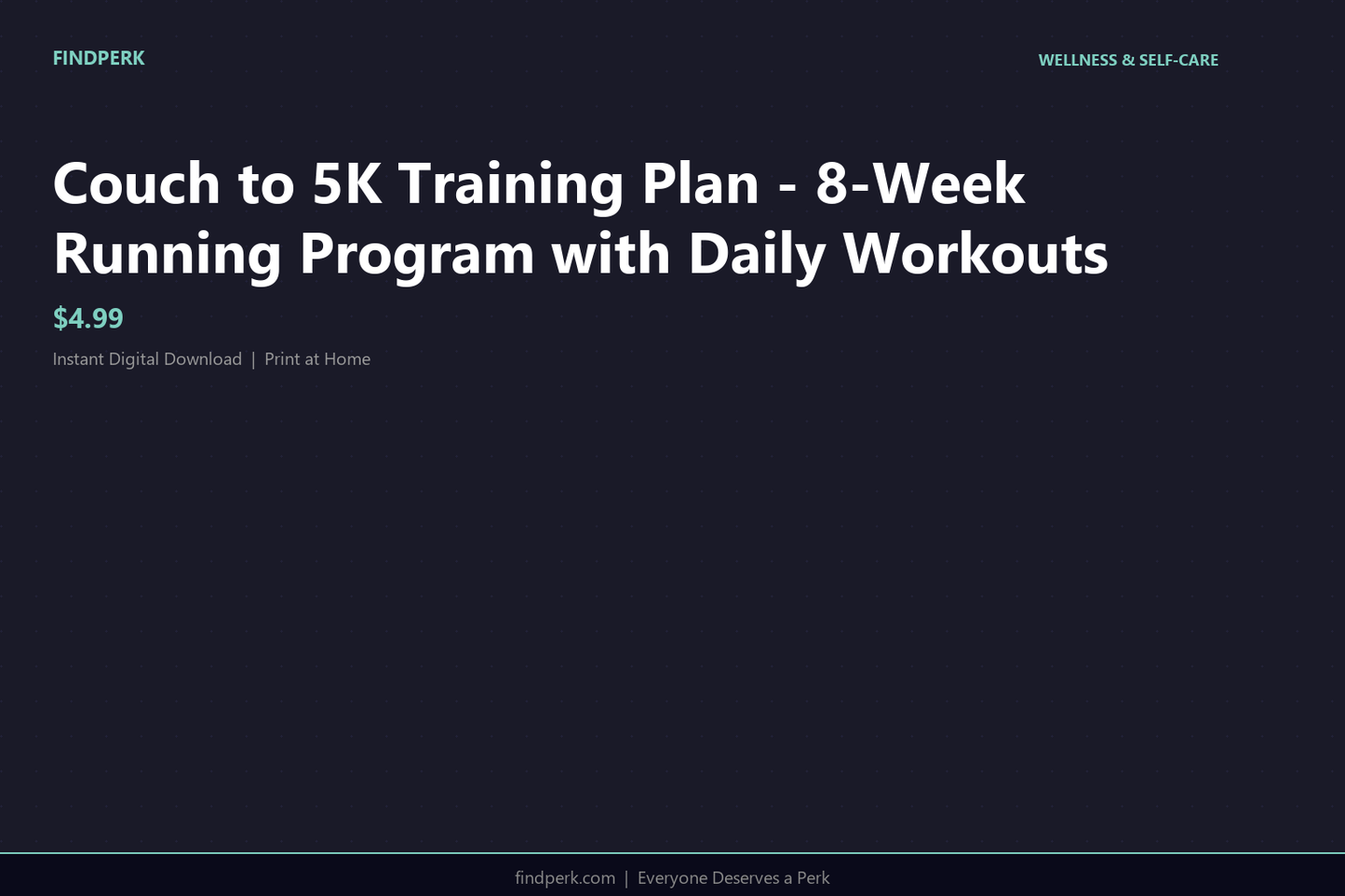 Couch to 5K Training Plan - 8-Week Running Program with Daily Workouts