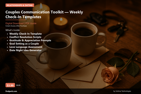 Couples Communication Toolkit — Weekly Check-In Templates