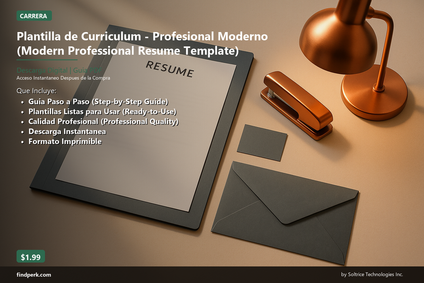 Plantilla de Curriculum - Profesional Moderno (Modern Professional Resume Template)