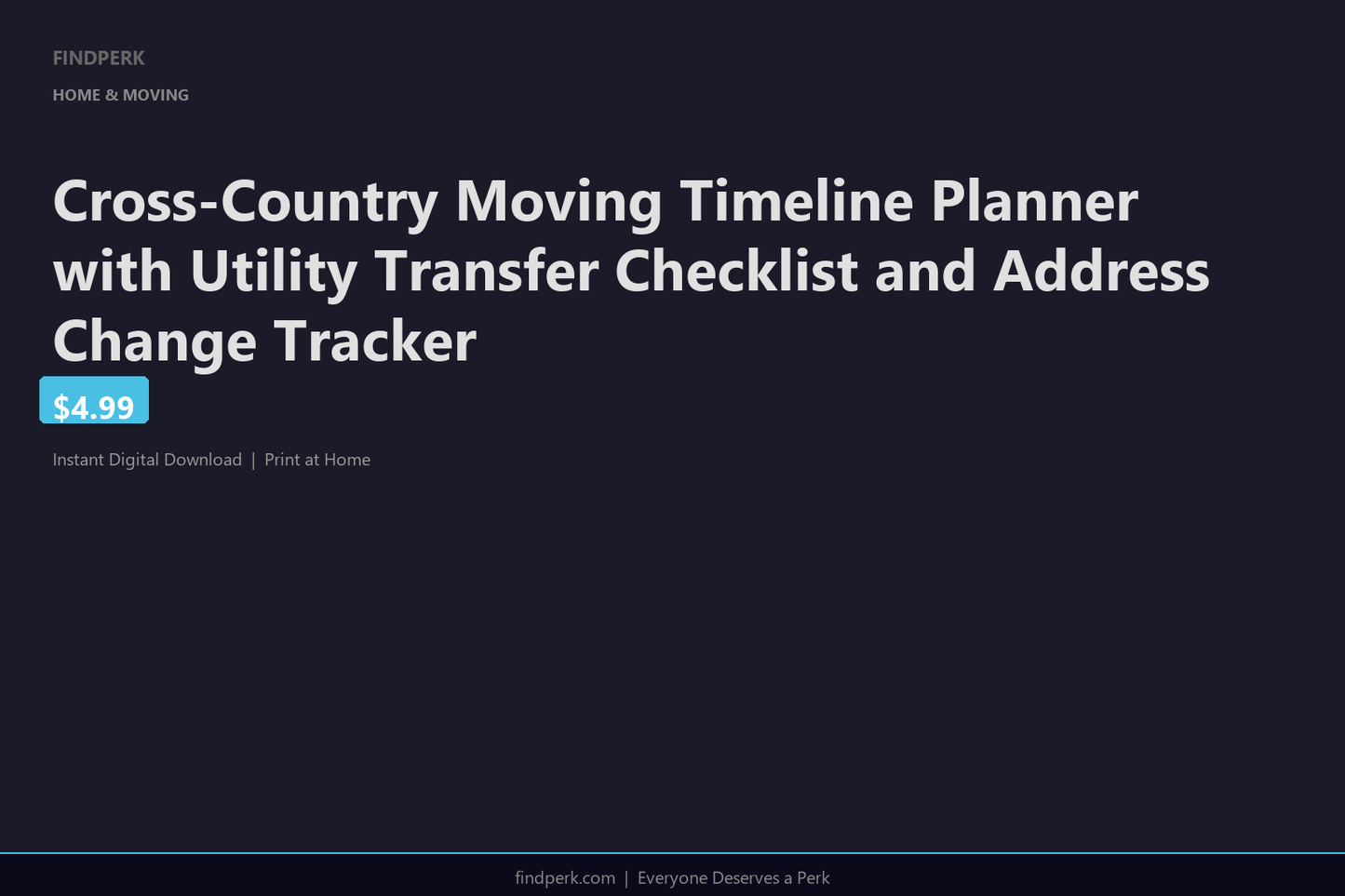 Cross-Country Moving Timeline Planner with Utility Transfer Checklist and Address Change Tracker