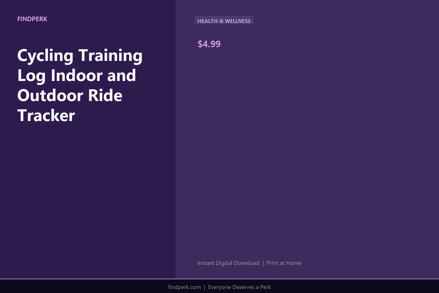 Cycling Training Log Indoor and Outdoor Ride Tracker