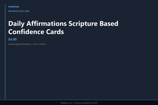 Daily Affirmations Scripture Based Confidence Cards