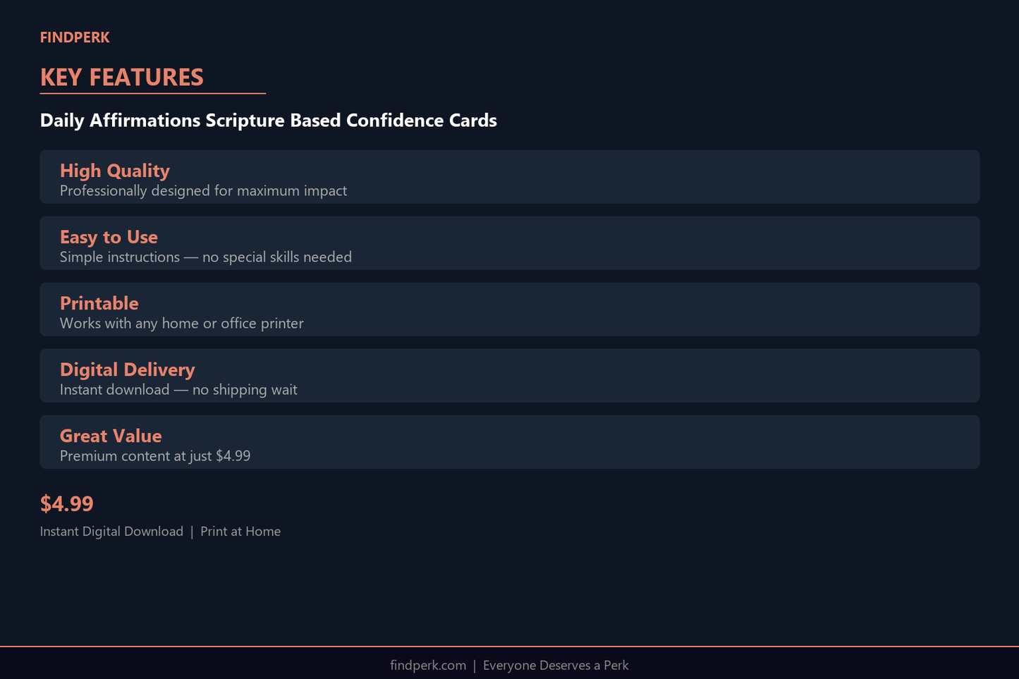 Daily Affirmations Scripture Based Confidence Cards