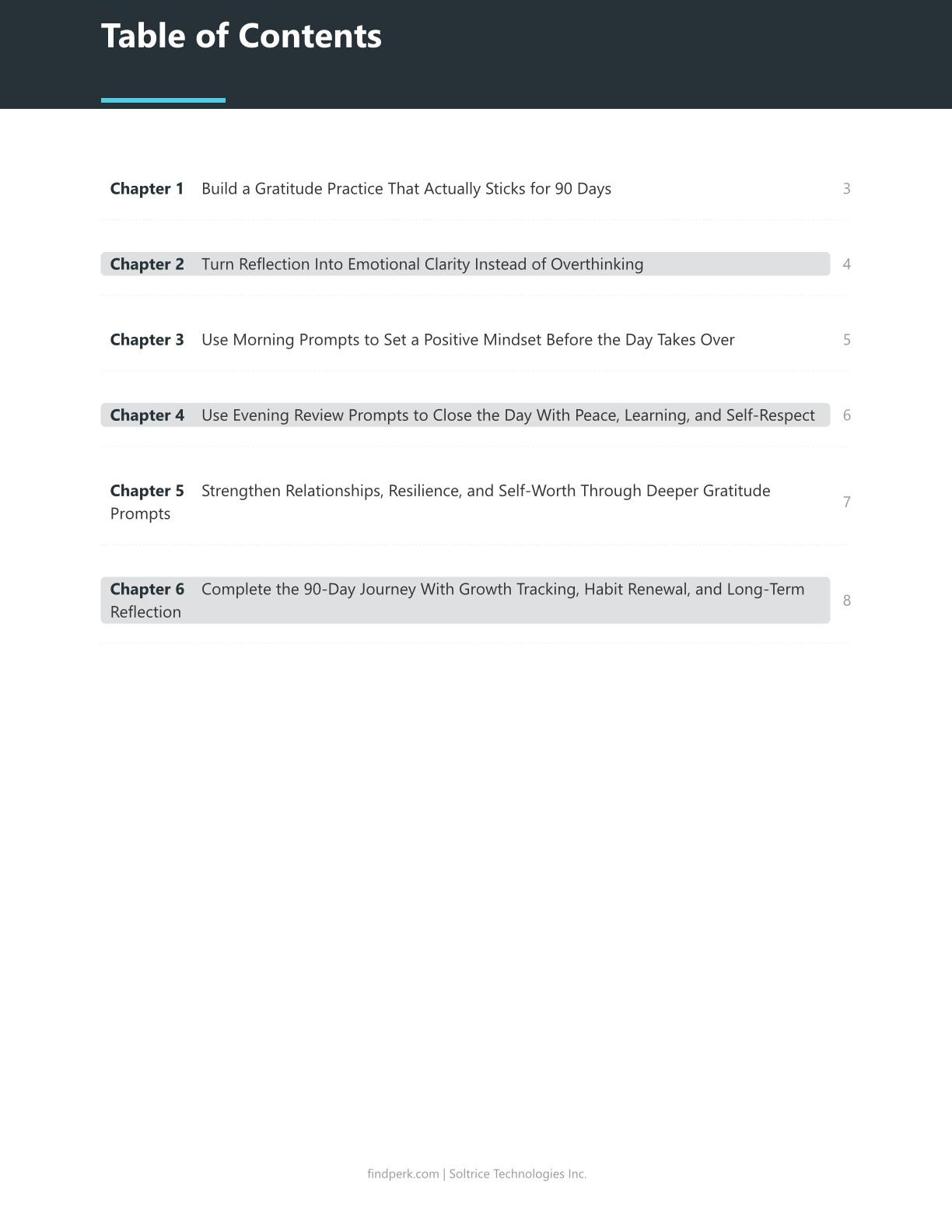 Daily Gratitude and Reflection Journal - 90 Days of Positive Mindset Prompts