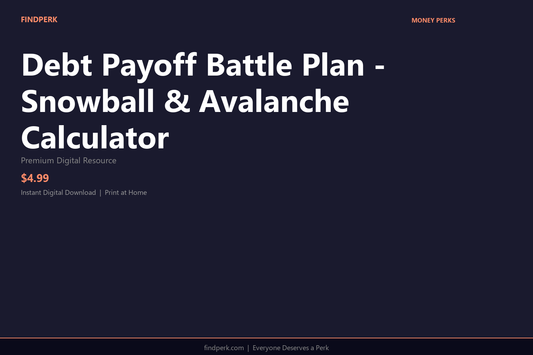 Debt Payoff Battle Plan - Snowball & Avalanche Calculator