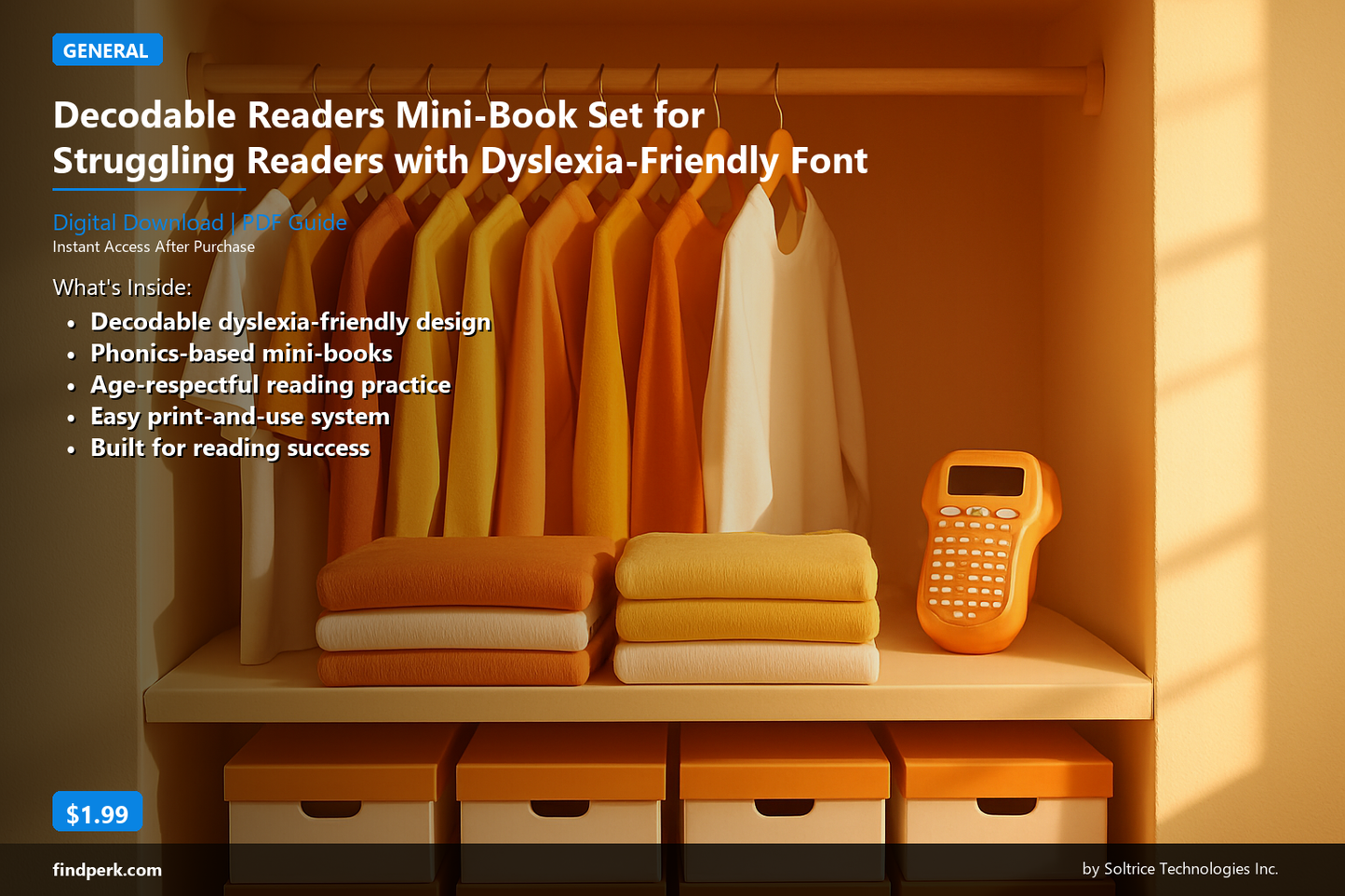Decodable Readers Mini-Book Set for Struggling Readers with Dyslexia-Friendly Font