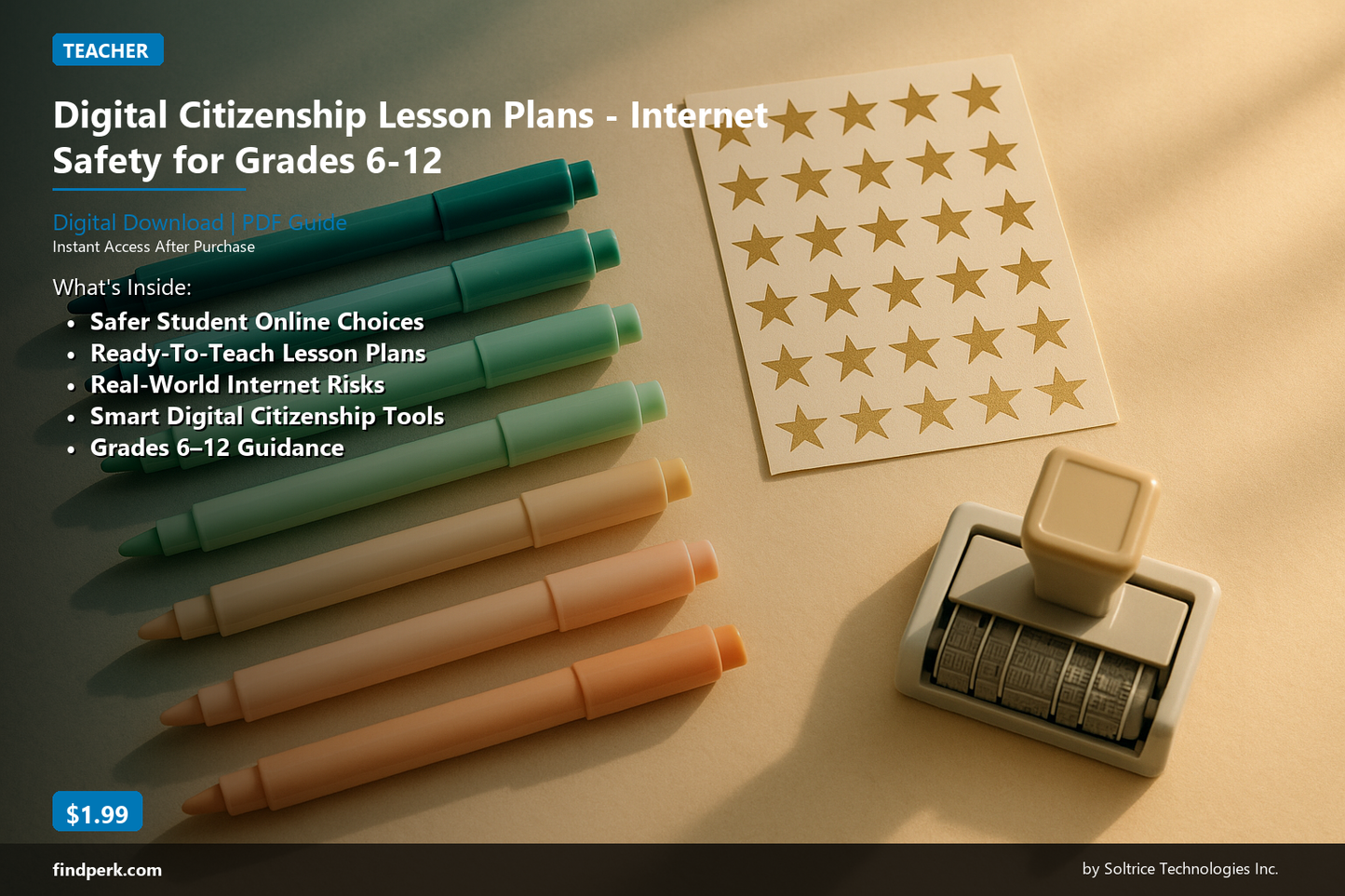 Digital Citizenship Lesson Plans - Internet Safety for Grades 6-12