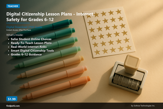 Digital Citizenship Lesson Plans - Internet Safety for Grades 6-12