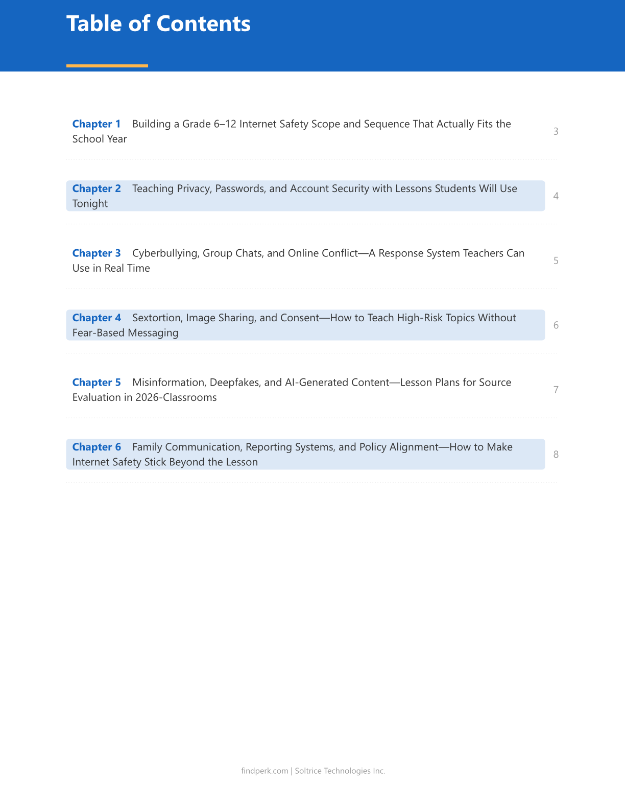 Digital Citizenship Lesson Plans - Internet Safety for Grades 6-12